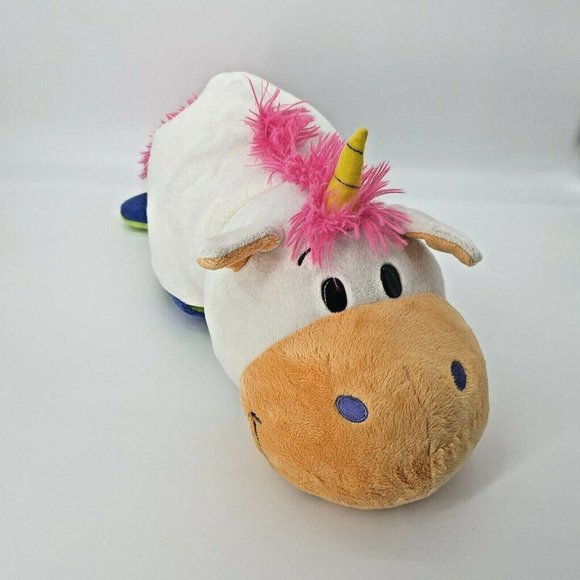 FlipAZoo Imogen Dragon Unicorn Plush Pillow Toy Cleaned Sanitized Collectable - Picture 6 of 12